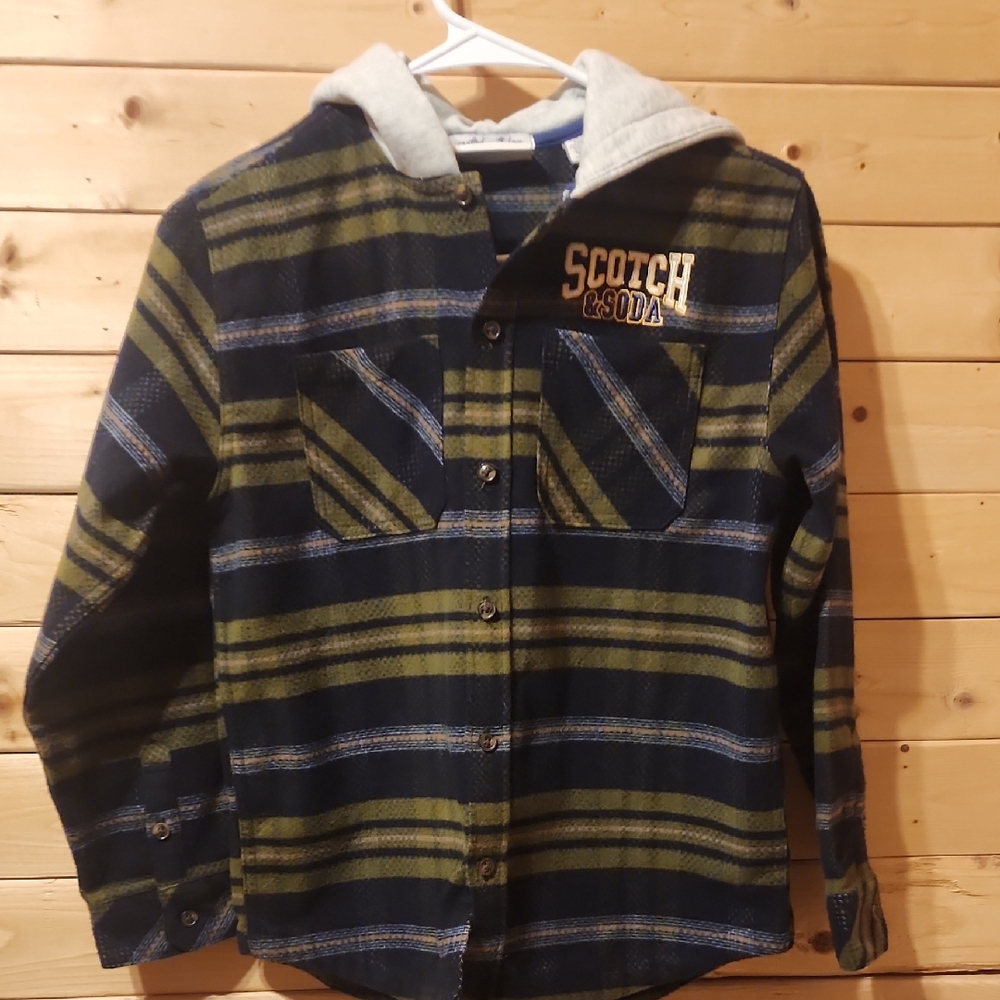 Scotch & Soda Flannel Jacket Kids Size Medium